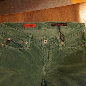 AG Green Cords, Size 26 Regular